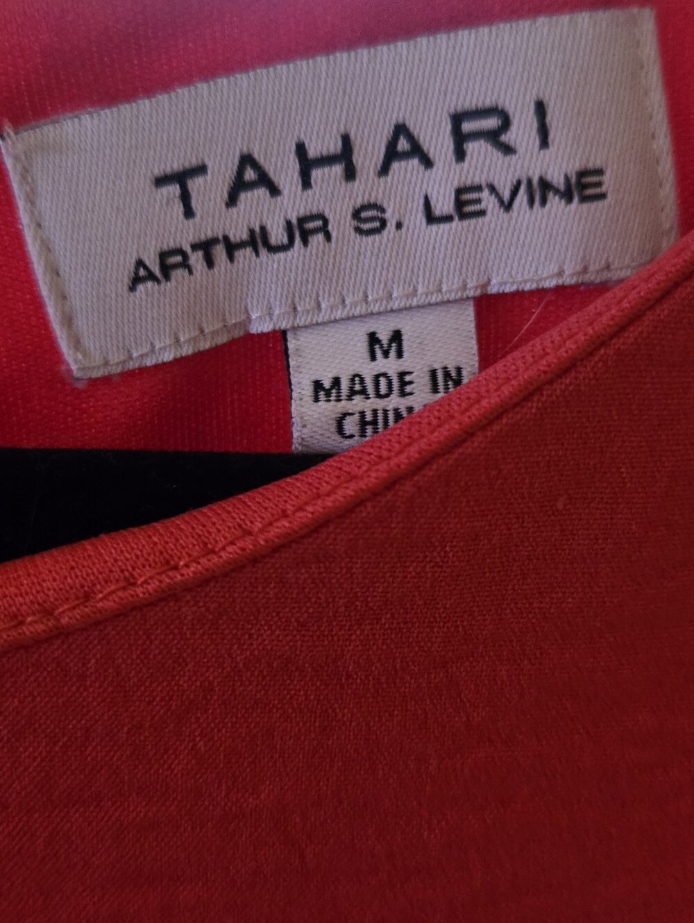 Talbots Red Short-Sleeve Ruffle-Hem Dress - Picture 3 of 3
